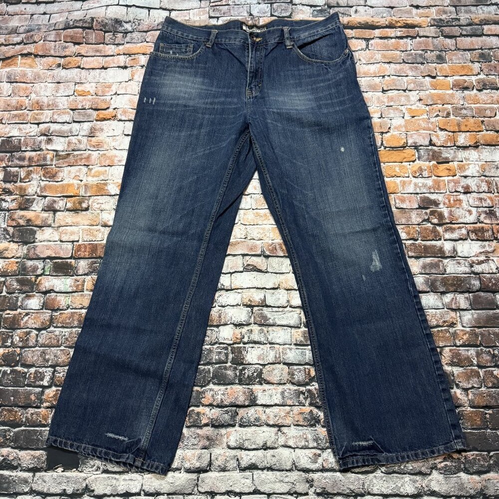 Y2K Old Navy Men's Loose Fit Distressed Jeans Size 38x34 (Spring 2009) (MJ-03)